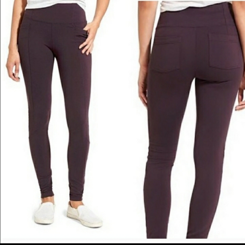 Athleta plum Metro higt - waist leggings w pocket